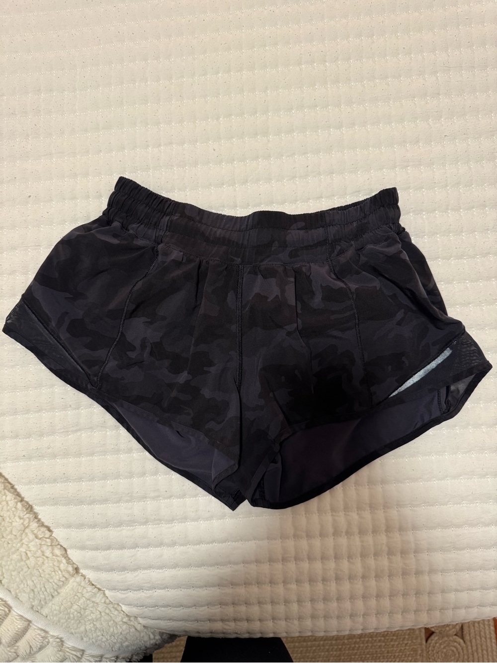 lululemon athletica Black Camo Athletic Shorts